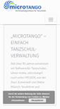 Mobile Screenshot of microtango.de