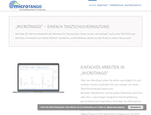Tablet Screenshot of microtango.de